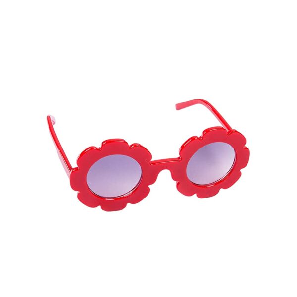 Sun Flower kids sunglasses Red - Image 3
