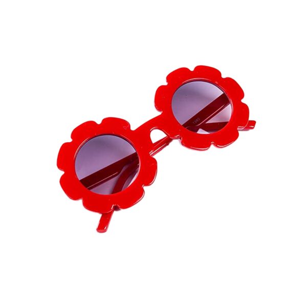 Sun Flower kids sunglasses Red - Image 4